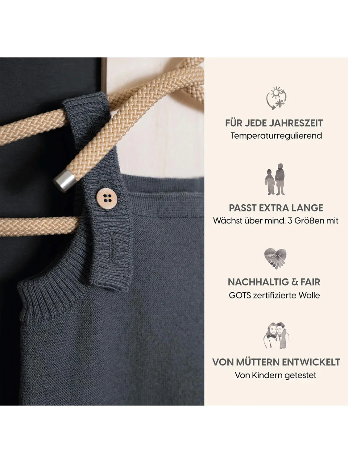 THE WOOLLY ROMPER - grey - Image 9