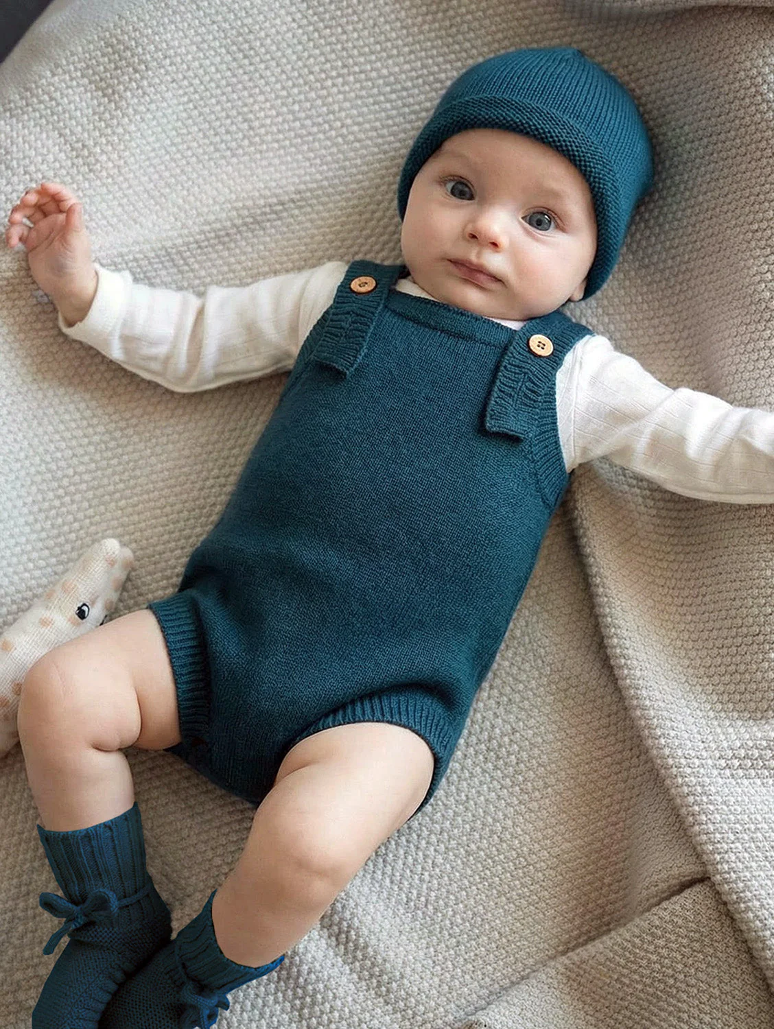 THE WOOLLY ROMPER - new petrol - Image 2