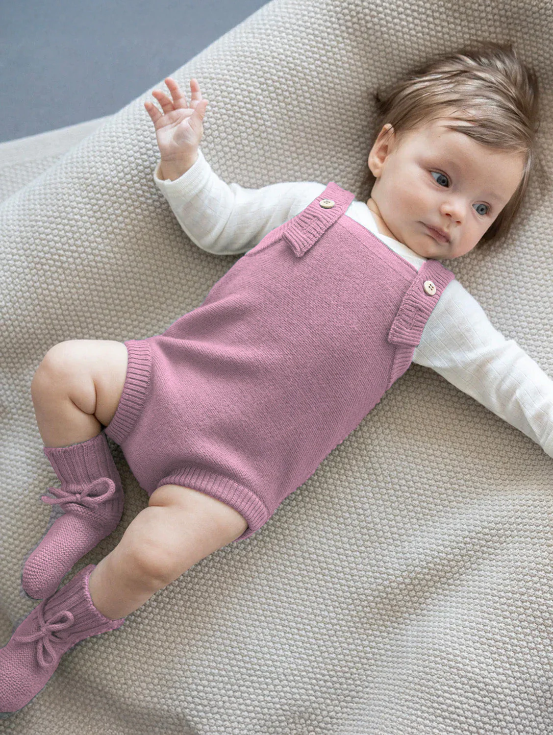 THE WOOLLY ROMPER - rose - Image 2