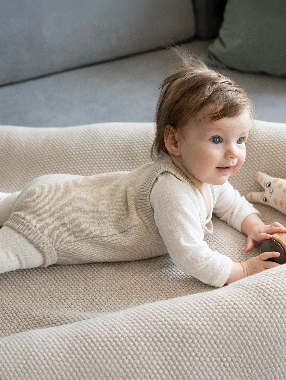 THE WOOLLY ROMPER - sand - Image 3
