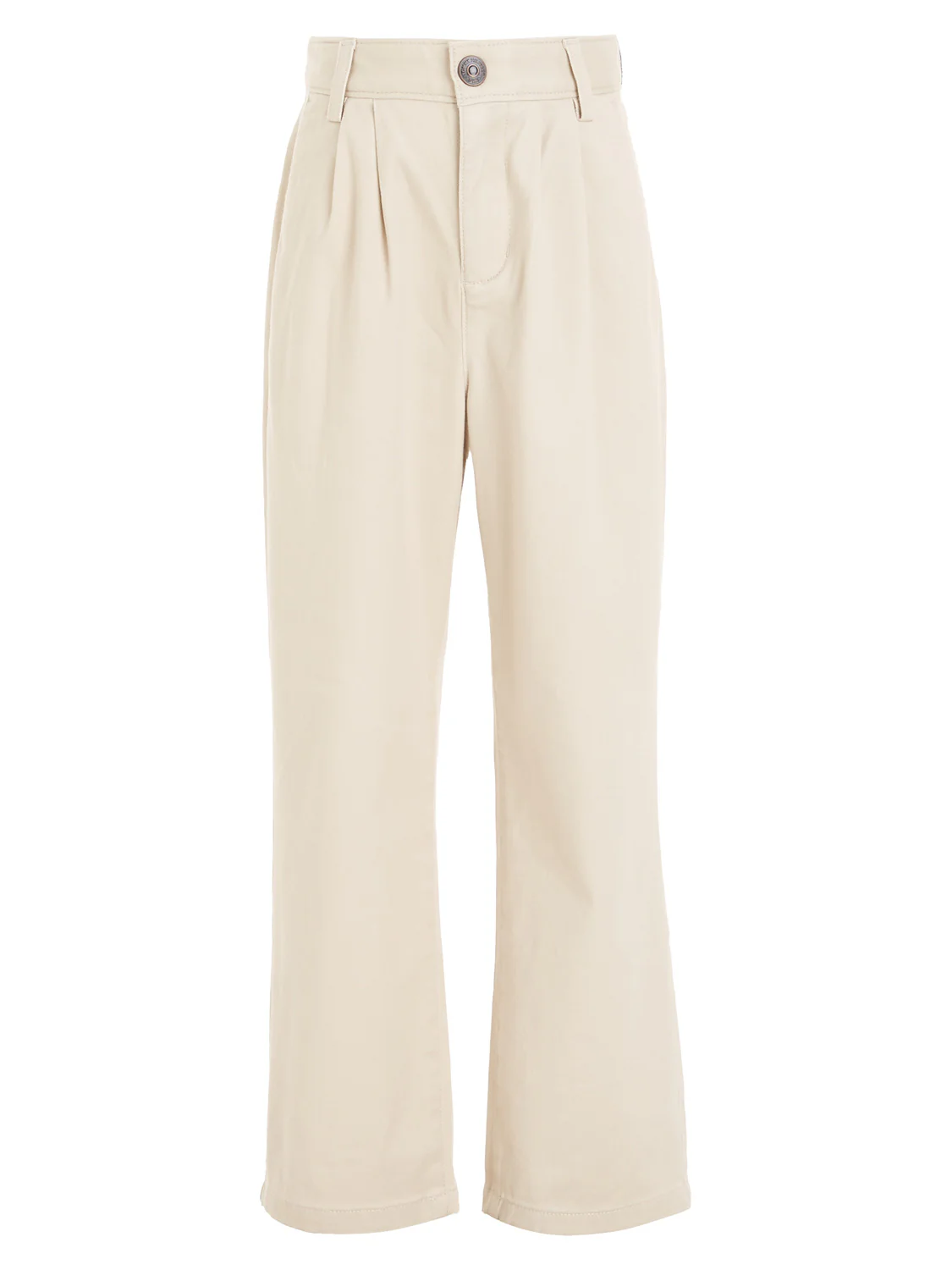 Chinohose Wide Leg Chino Beige