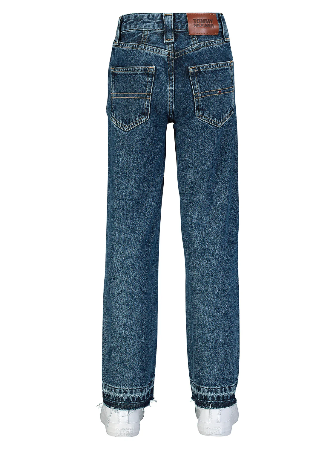 Jeans Released Hem Girlfriend Blau - Image 4