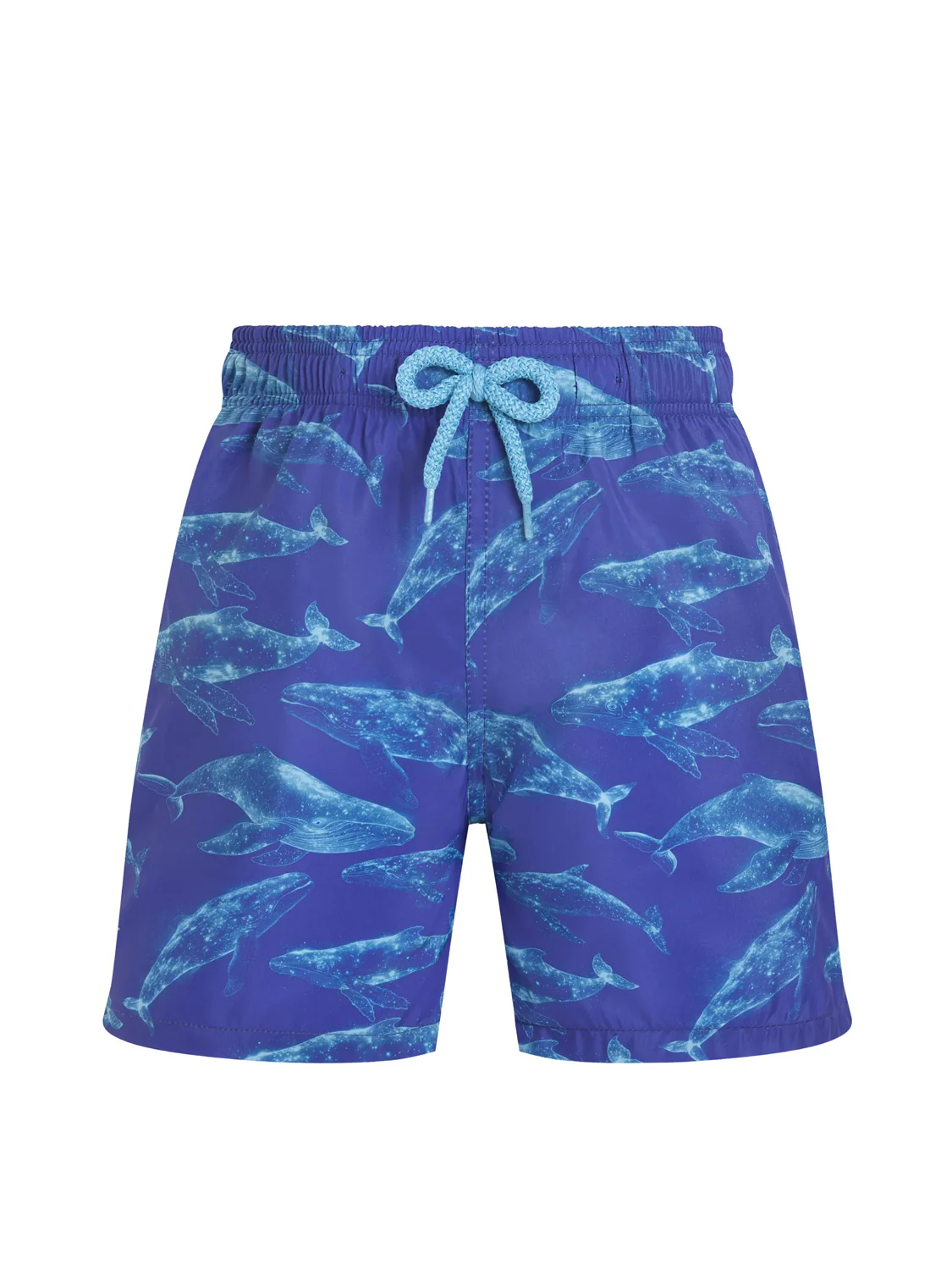 Badeshorts Sparkling Whales Blau