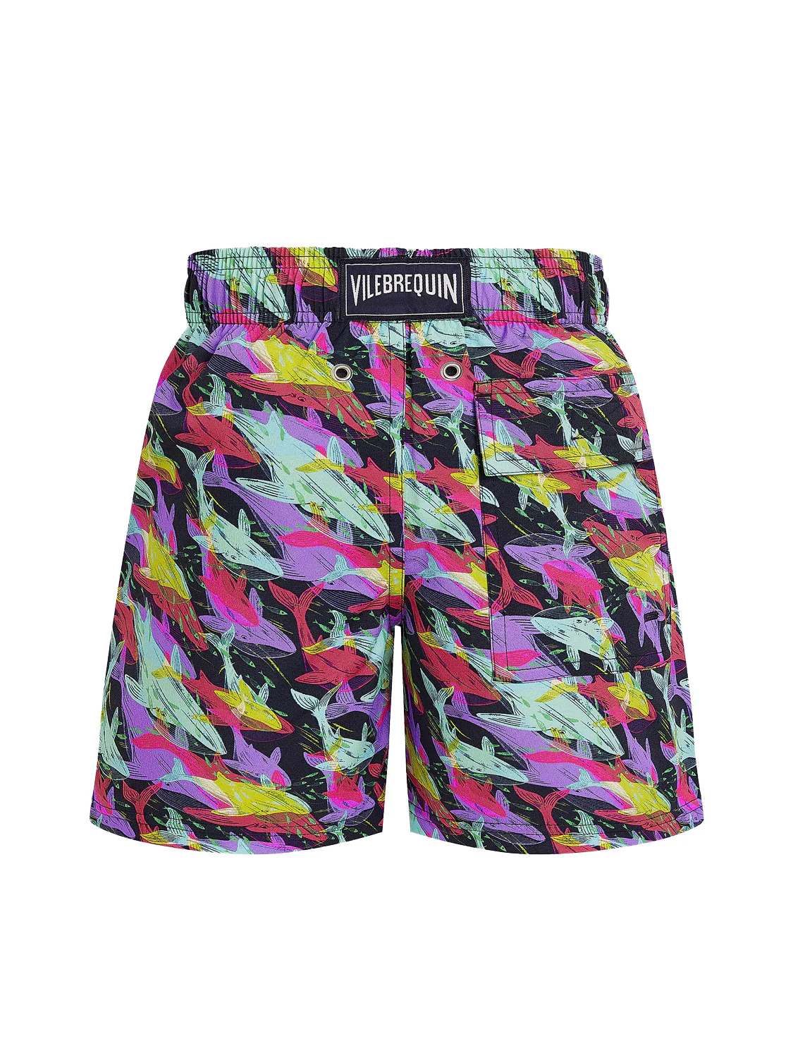 Badeshorts Whales Offset Stretch Marineblau - Image 2