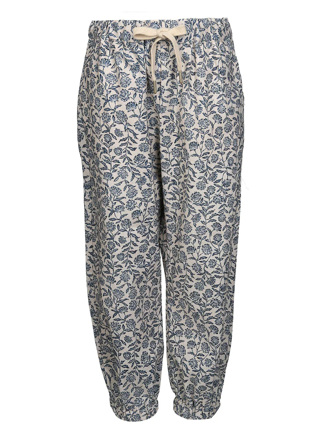Stoffhose Beige